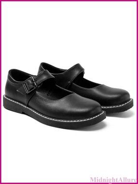Mary Jane Oxford Flats Comfortable Leather Work Shoes